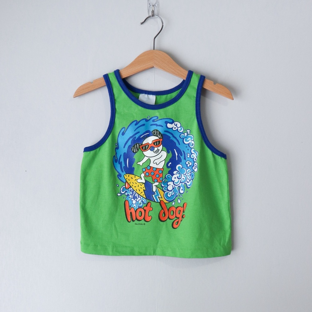 Vintage Health Tex 90s Surfer Dog Tank Top 2T